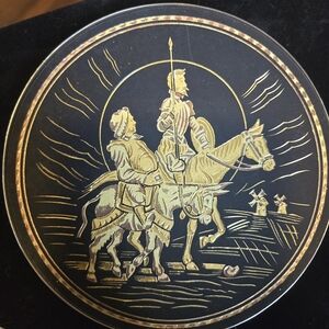 Damascene trinket dish plate